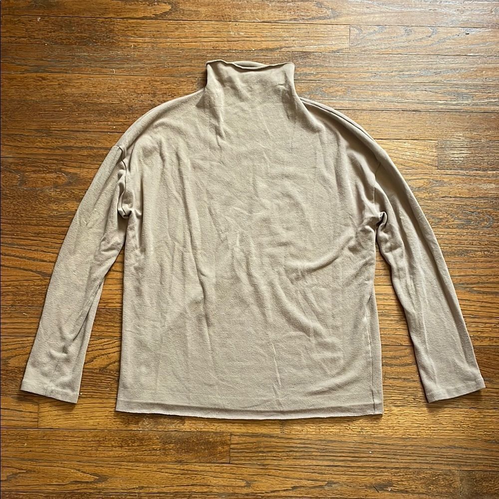 Vince Tan Mock Neck Sweater